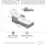 Chaise longue d'extérieur inclinable avec accoudoirs-379995304
