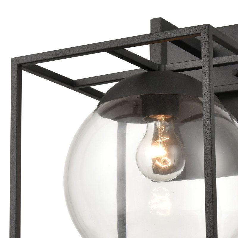 Cubed 13'' High 1-Light Outdoor Sconce - Charcoal, 13" H x 10" W x 11" D