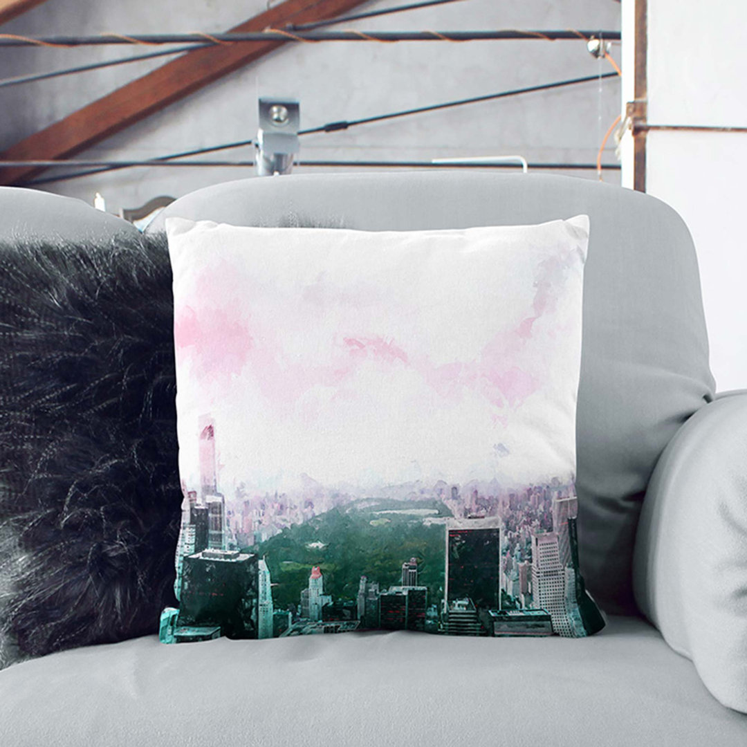 Central Park & New York City Cushion with Filling