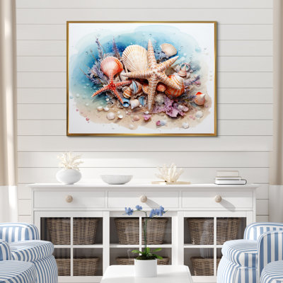Trésors de la mer sur toile