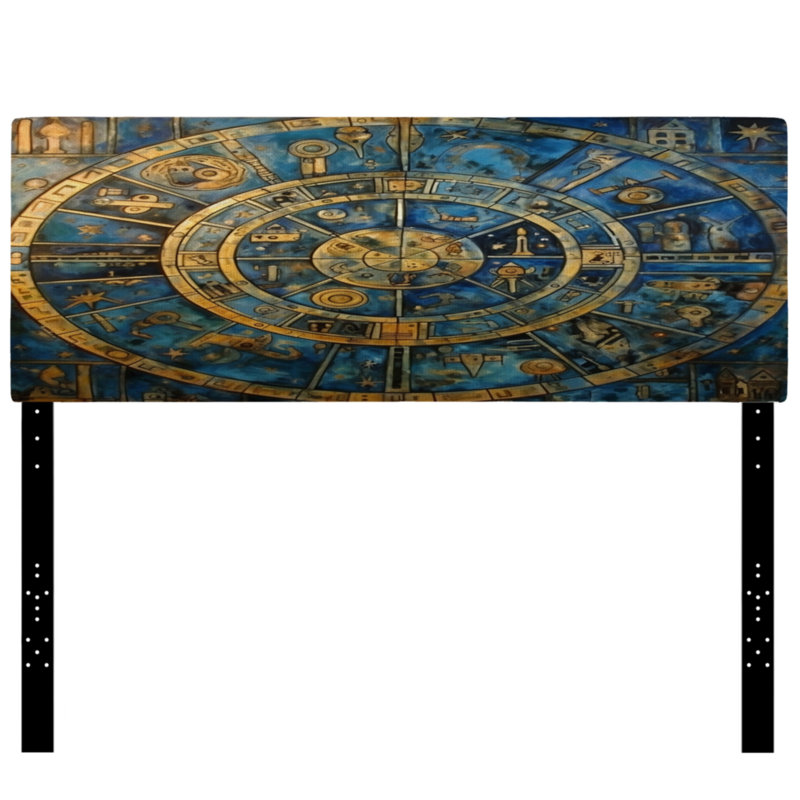 Karyne - Tête de lit tapissier géométrique moderne, Grand