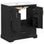 Meuble-lavabo de salle de bain avec lavabo en céramique, tiroirs compartimentés, portes à fermeture en douceur et tablette d'armoire-1296291055-1296290960
