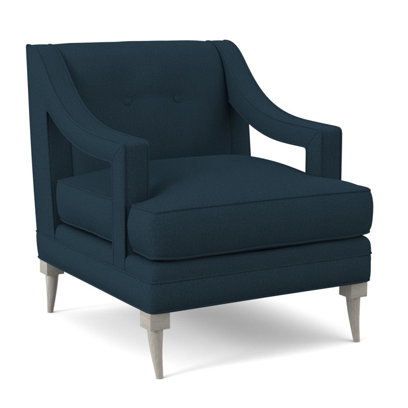 Perry Armchair, Margaret Lagoon, Bisque
