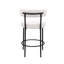 Ensemble de 2 tabourets à hauteur de comptoir, tabourets de bar à hauteur de siège de 26 po à dossier bas avec repose-pieds pour salle à manger, blanc-1208968043-1208968040