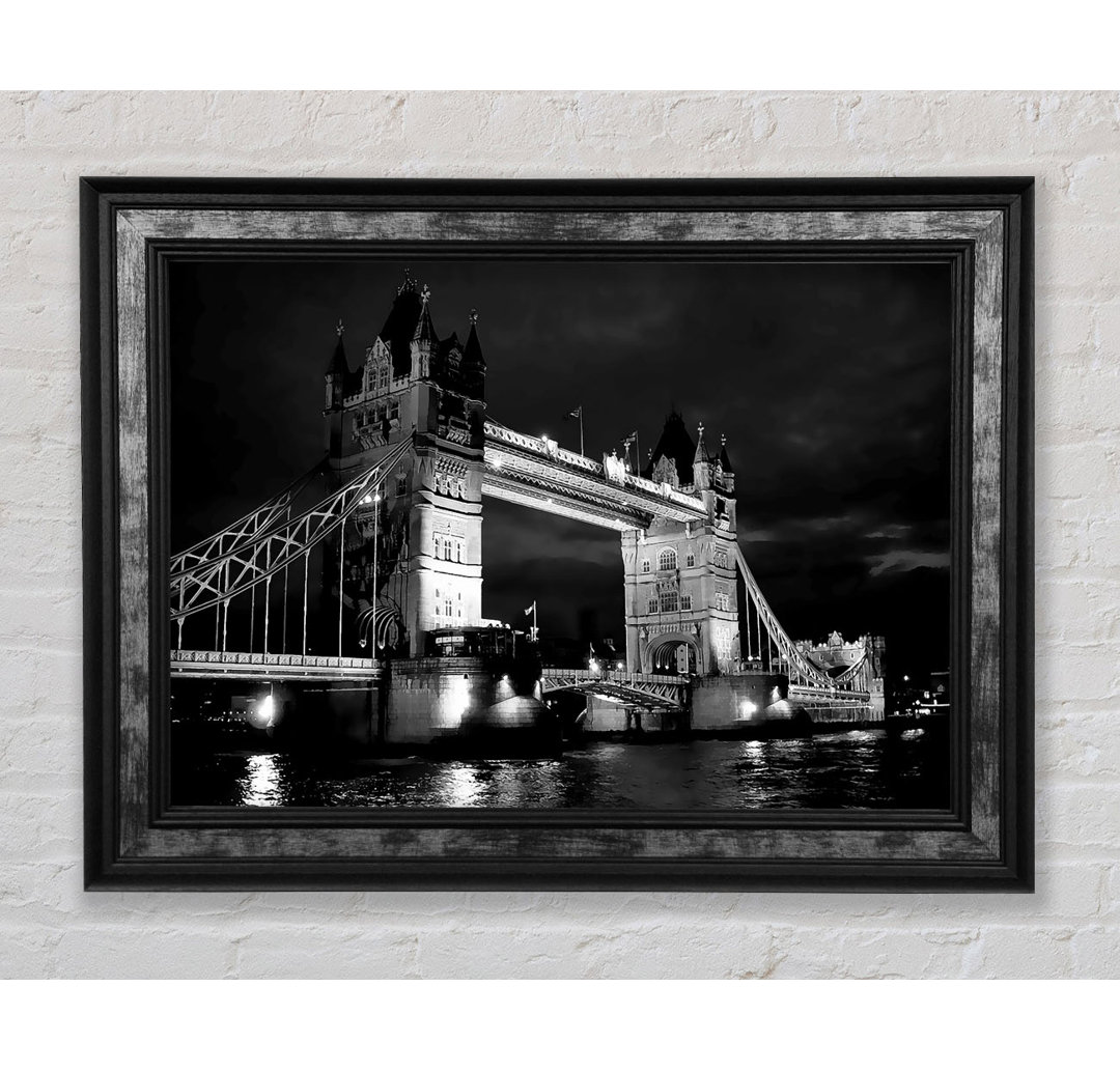 London Tower Bridge B N W - Einzelner Bilderrahmen Kunstdrucke