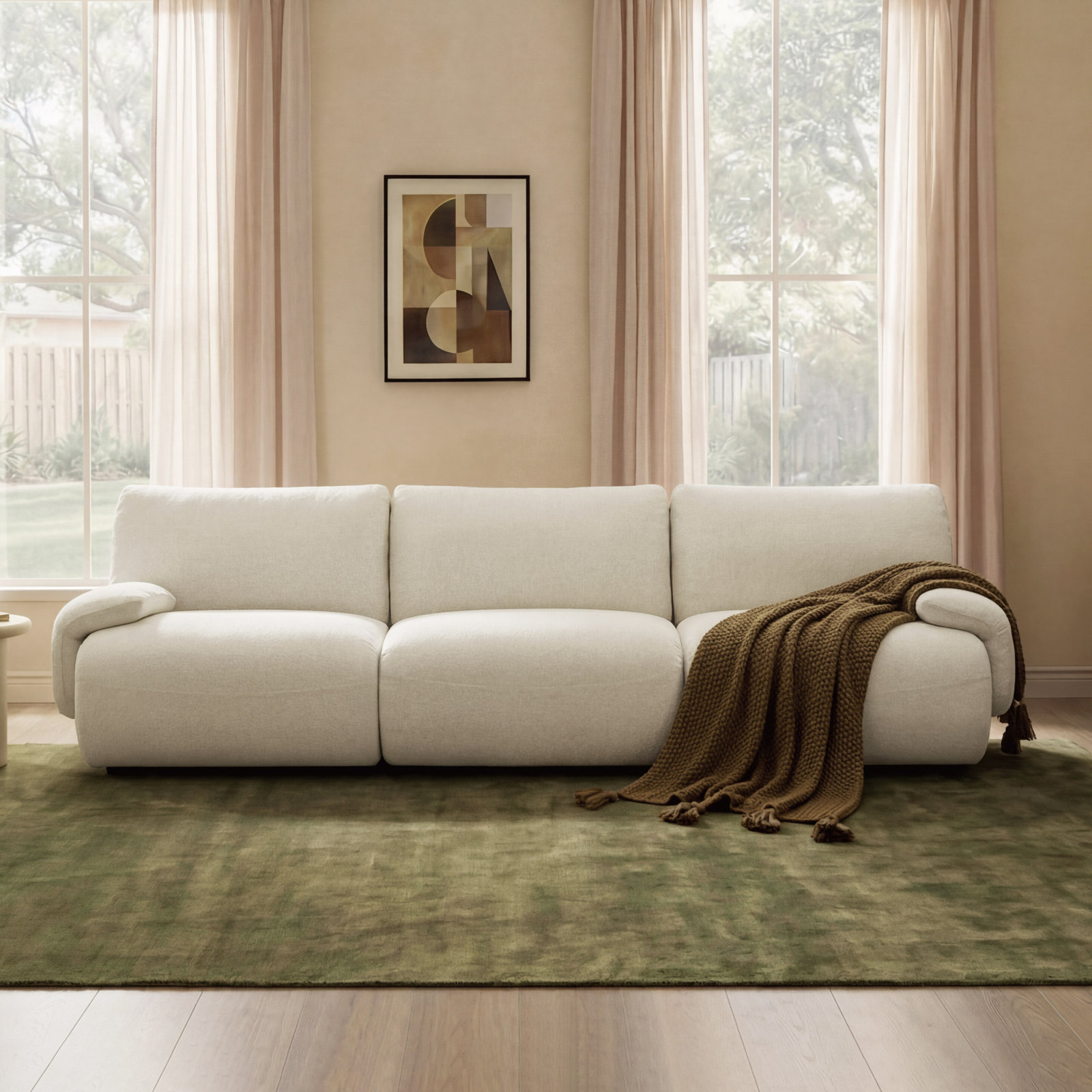 Nita 3-Piece Upholstered Modular Sofa, Milo