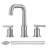 Widespread 2-handle Bathroom Faucet with Drain Assembly-103979126