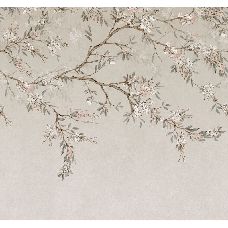 Superfresco Easy Blossom Trail Print To Order Fixed Size 2.8m x 3m Mural, Beige