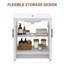 Ensemble de meuble-lavabo autoportant simple 30 po avec lavabo en céramique Lumina, blanc, contreplaqué de bois franc, portes à fermeture en douceur et rangement intérieur réglable-518037203-518037201