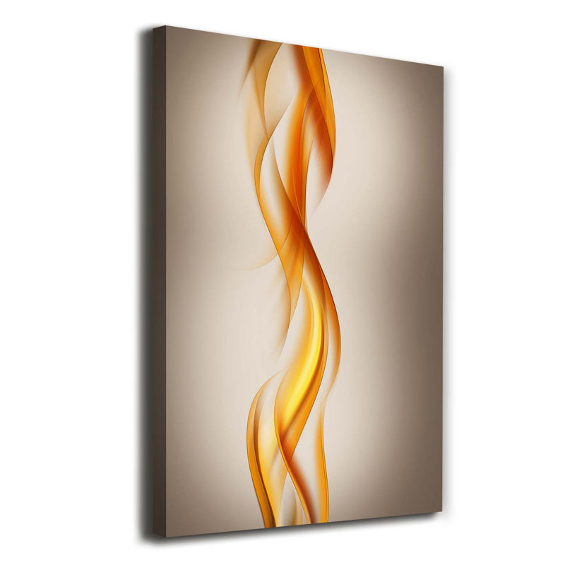 Waves Abstraction - Wrapped Canvas Print