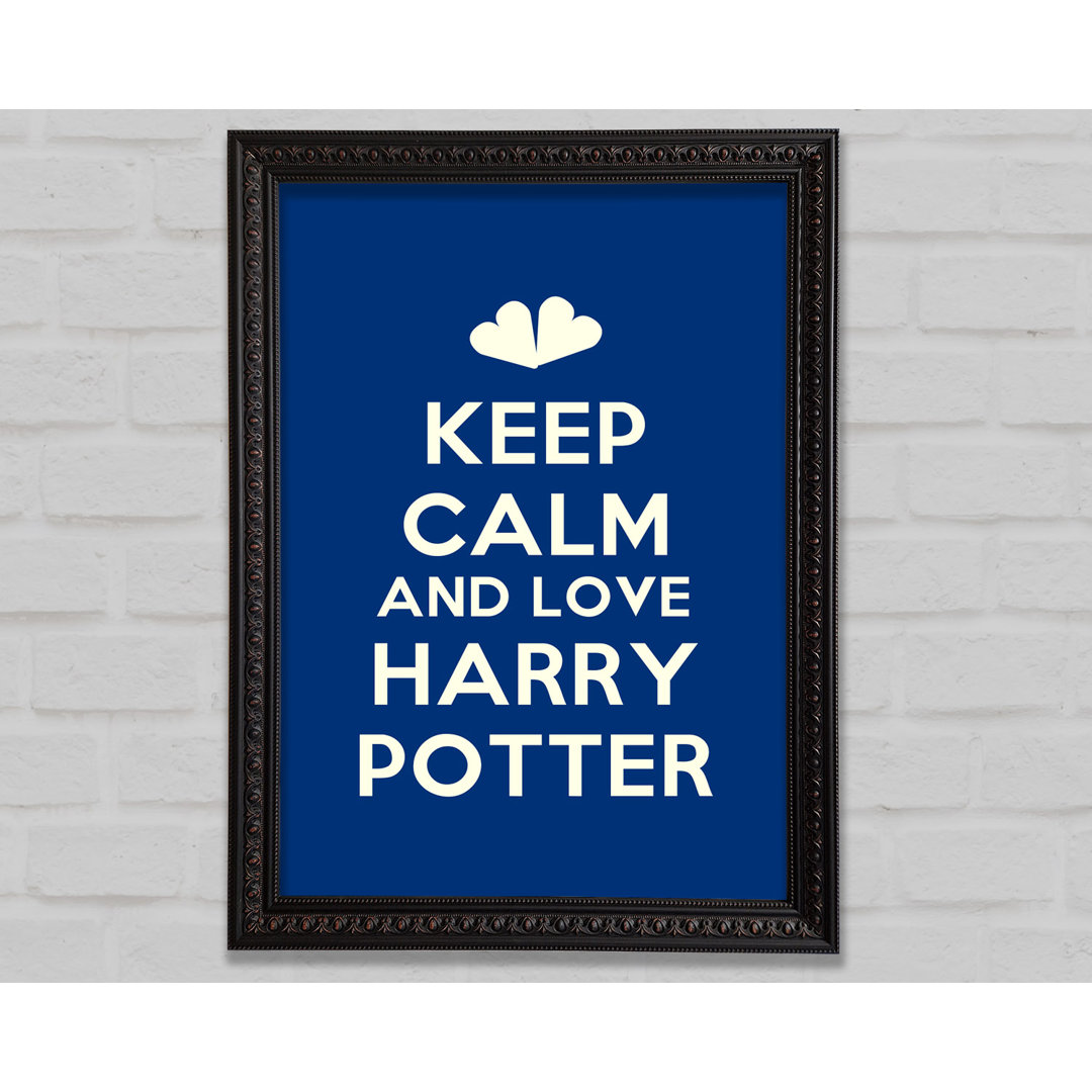 Keep Calm Potter - Einzelner Bilderrahmen Kunstdrucke