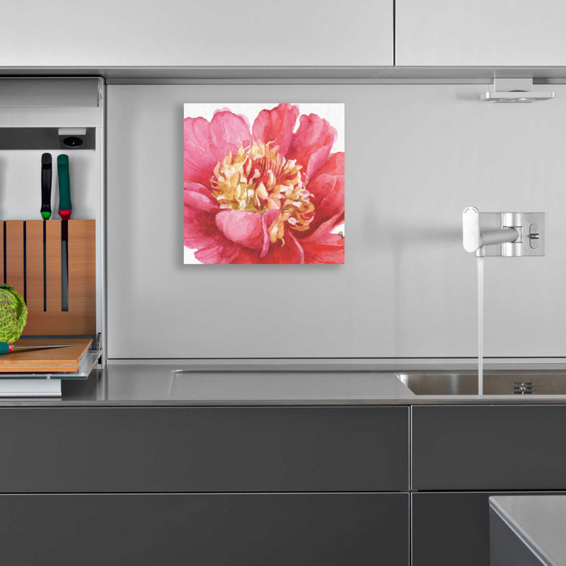 'Pink Garden V' by Lisa Audit, Acrylic Glass Wall Art, 12" H x 12" W x 0.13" D