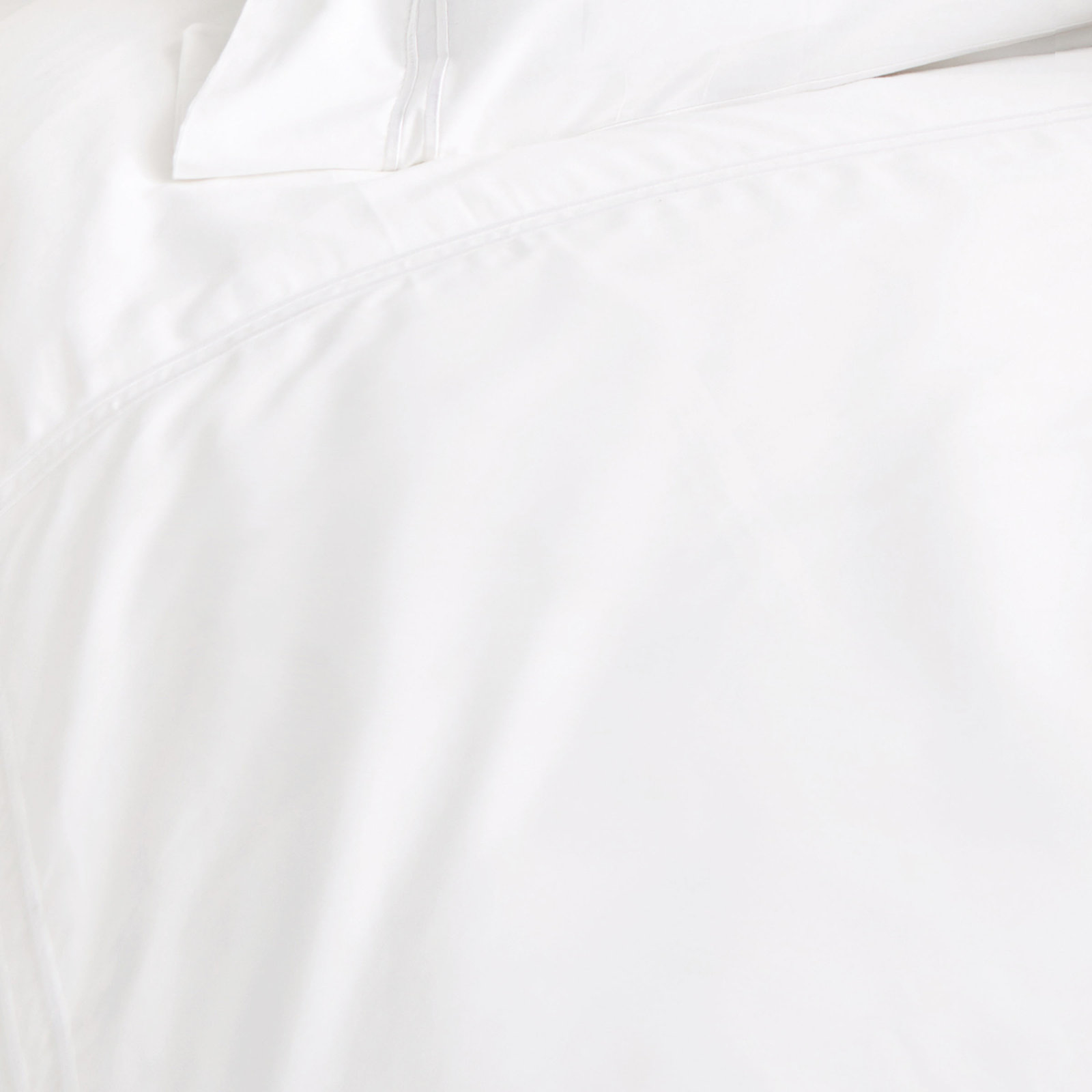 Coltrane 100% Cotton Pillow Sham, King, White