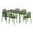 6-Person Outdoor Rectangular Dining Set-2120231063