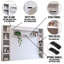 Lit escamotable Easy-Lift en grain de bois avec deux étagères-1060017570-1068038451