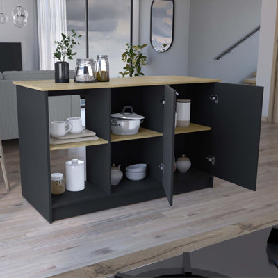 Îlot de cuisine avec grand plateau Juniper
