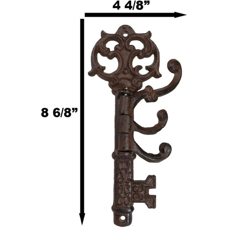 Andriena Metal Wall Organizer with Key Hooks