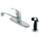 Single Handle Centerset Kitchen Faucet with Legacy Lever Handles