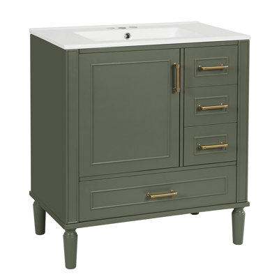 Meuble-lavabo 30 po avec lavabo en céramique