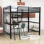 Lit mezzanine double pour enfants Leola-581152964