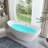 71" x 33" Freestanding Soaking Acrylic Bathtub-73719603