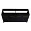 Meuble-lavabo moderne 60 po, balles de châtaignier noir, porte à fermeture en douceur, espace de rangement suffisant, bureau autoportant en contreplaqué 60 po, reconnaissance, séjour-262271750