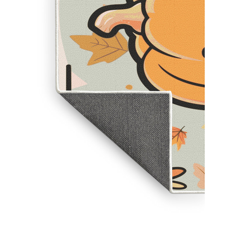 Tapis de vacances d'Halloween The Holiday Aisle®, Rectangulaire 8 pi x 10 pi