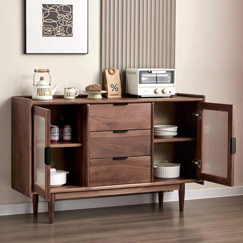 Armoire latérale de rangement minimaliste et multifonctionnelle, 34.65" H x 55.12" W x 15.75" D