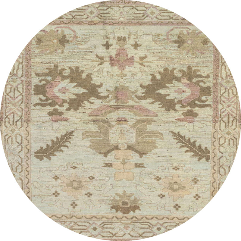 Abstract Indoor Rug, Round 8'