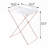 Clear Acrylic Tray Table with Copper Cross Sled Base – Removable Tray