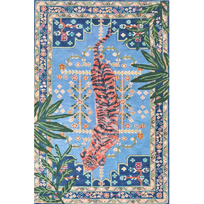 Rositha Performance Washable Animal Print Indoor / Outdoor Rug