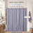 Cubic Hookless Extra Long Shower Curtain Polyester-27054181