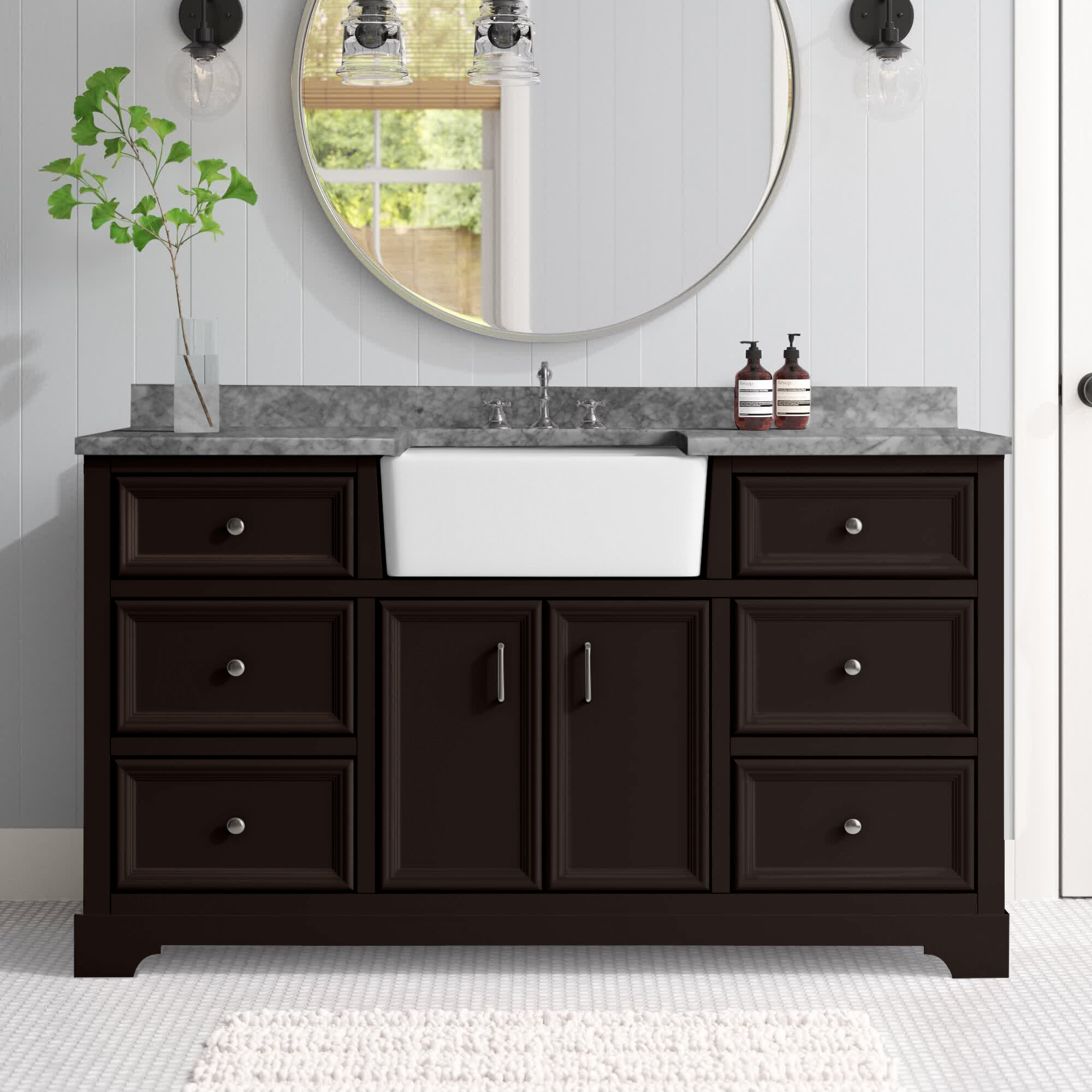 Design Element Christine 35 Single Bathroom Vanity Set - Espresso