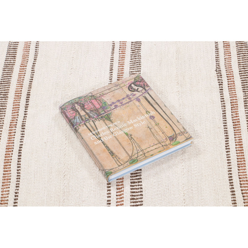 Handmade Geometric Area Rug, Beige
