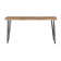 Blondeau Acacia Solid Wood Top Metal Base Dining Table