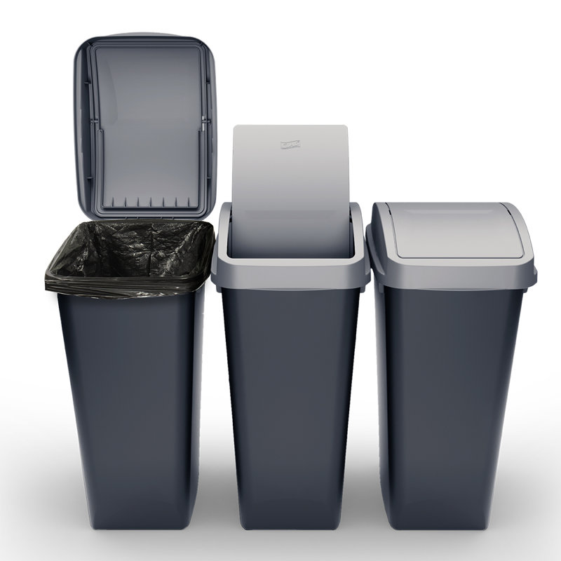 GLAD Link & Sort 36 Gallon Waste and Recycle Station, Pack of 3