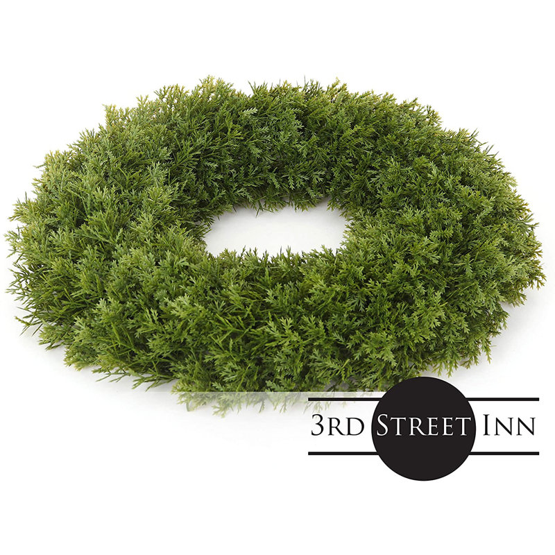 Faux Fir Wreath, 3" H x  16" W x 16" D