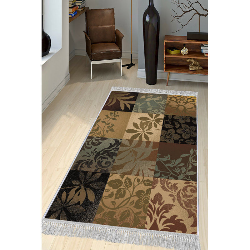 Luxurious Hall Carpet, 100% Velvet Fabric, 2.6 x 9.8 ft | Antibacterial & Non-Slip | 0.4 in Pile Height, Machine Washable | Durable Woven Design with 3D Digital Printing | Perfect for Home Entryways & Living Rooms