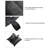 Yescom Weight Sand Bag Oxford + PU coating with Grommet for Outdoor Pop Up Canopy Tent Gazebo Black (Pack of 4)-64757539
