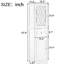Armoire de salle de bain à panneau gris - avec tiroir, portes et tablette réglable pour une grande porte de rangement moderne en acrylique-716968201