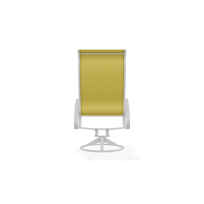 Aruba 1 Outdoor Dining Armchair, Yellow 43D, Textured Snow