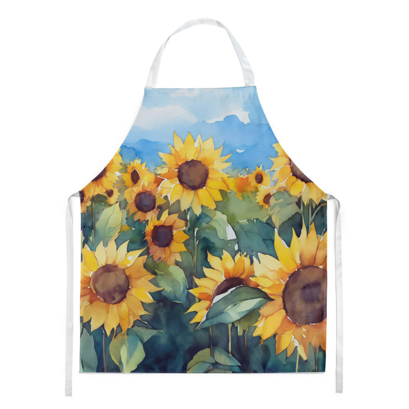 Tournesols en tablier aquarelle