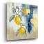  «Lemons From The South 1» par Silvia Vassileva, art mural en verre acrylique, 12 po x 12 po