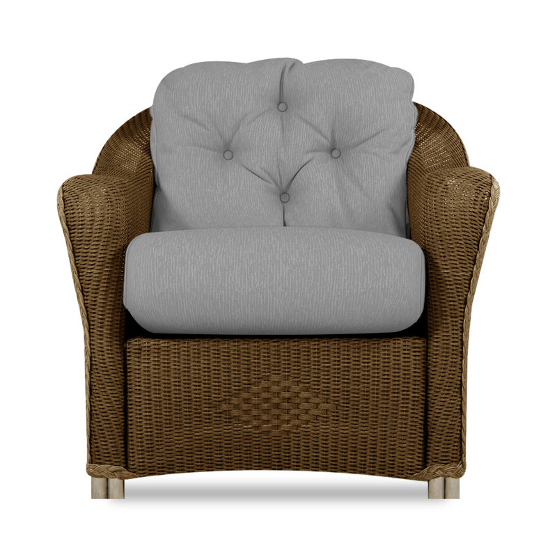 Reflections Outdoor Lounge Chair, Bark, Rollo Linen