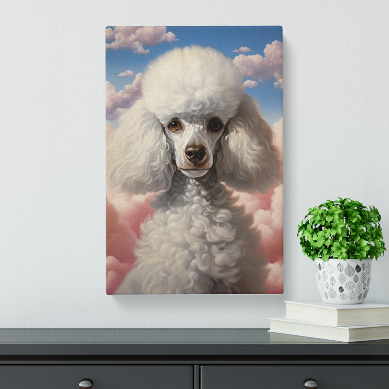 Poodle Realism - Wrapped Canvas, 76cm H x 50cm W x 3cm D