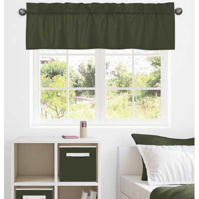 Woodland Camo Dark Green 54" Window Valance By Sweet Jojo Designs