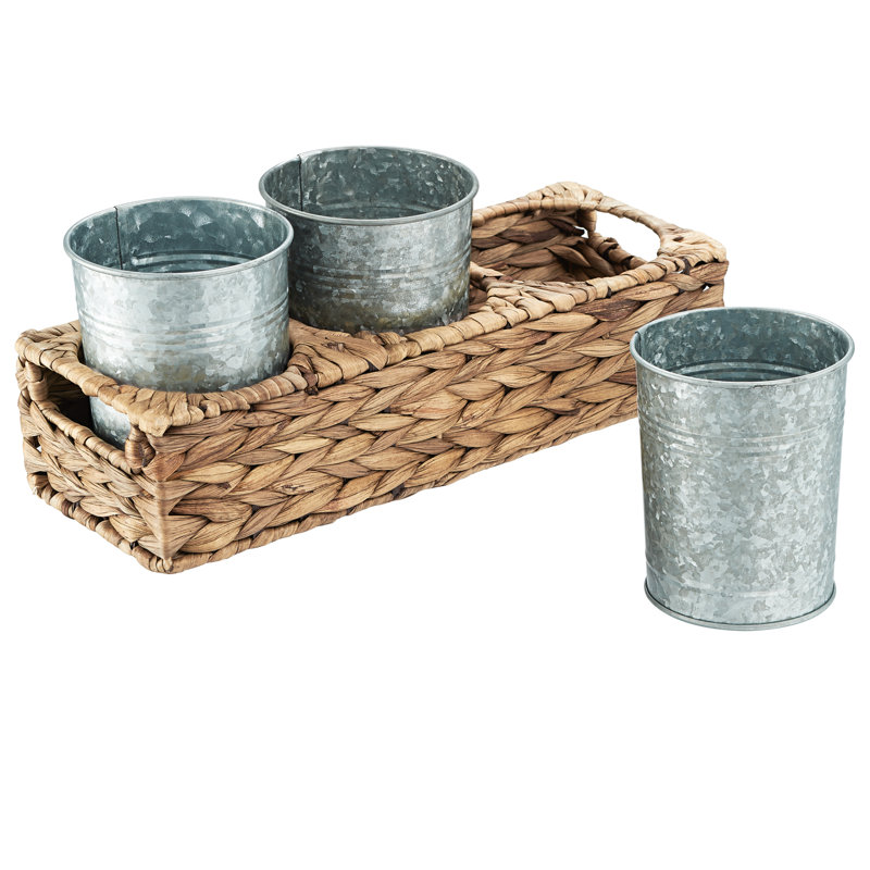 Alton Metal Rectangle Flatware Caddy