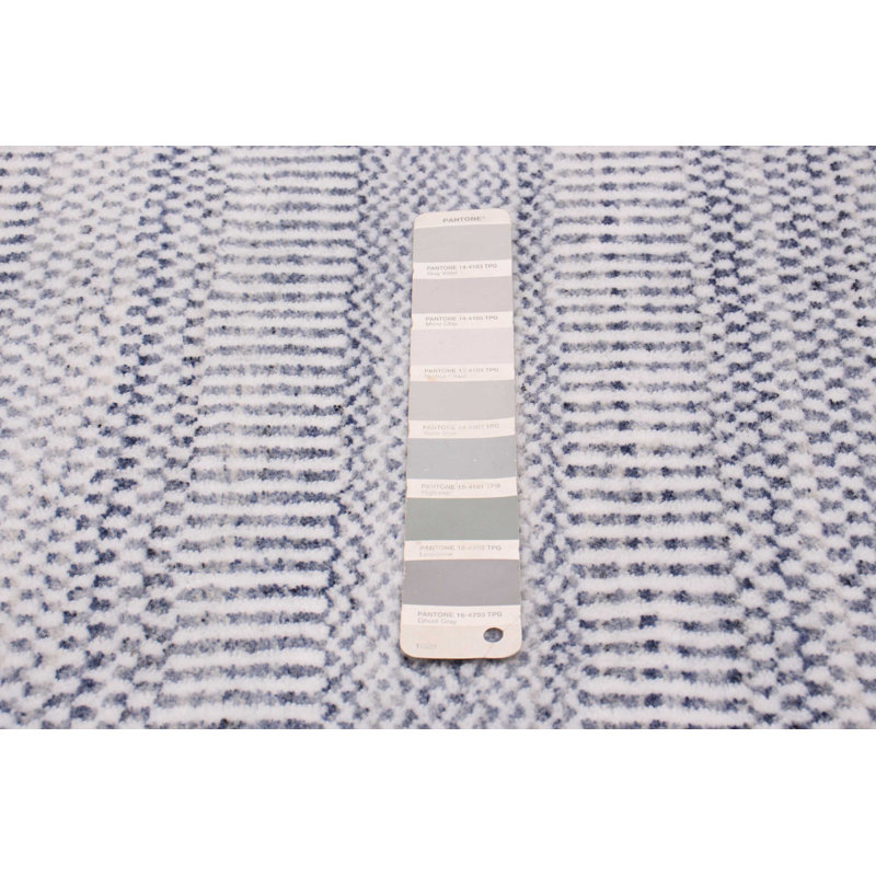 Tapis unique en laine gris nouvel âge 9 pi 3 po x 12 pi Wilhard