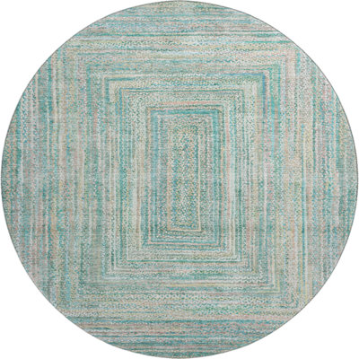 Premium Machine Washable Lubbers AMF1726 Geometric Rug
