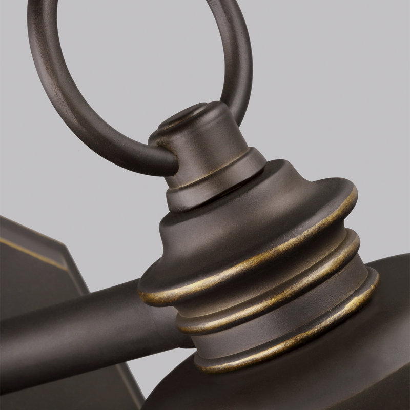 Lanterne murale d'extérieur Calder , Non, Bronze antique, 12.25" H x 7.88" L x 9.13" D
